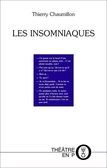 Les insomniaques - Thierry Chaumillon