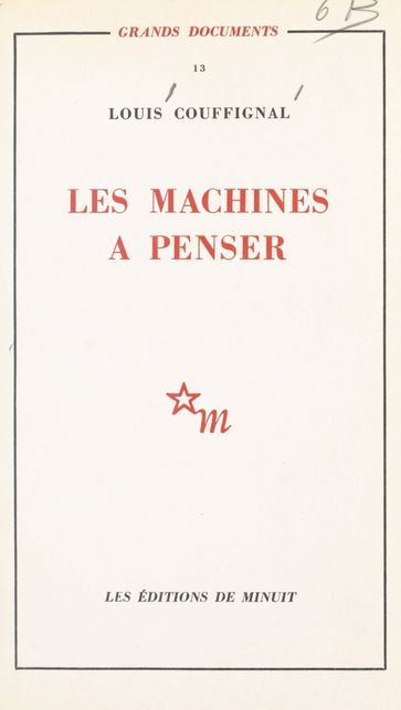 Les machines à penser - Louis Couffignal