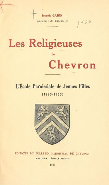 Les religieuses de Chevron - Joseph Garin