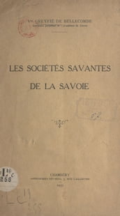 Les sociétés savantes de la Savoie