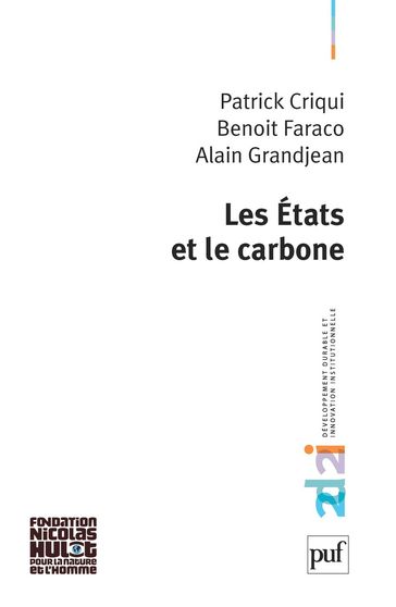 Les États et le carbone - Patrick Criqui - Benoit Faraco - Alain Grandjean