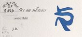 Lettre au silence