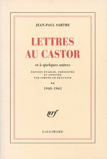 Lettres au Castor et à quelques autres (Tome 2) - 1940-1963 - Jean-Paul Sartre - De Beauvoir Simone