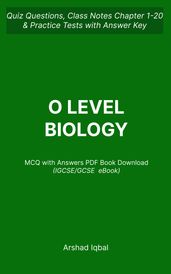 O Level Biology MCQ PDF Book   IGCSE GCSE Biology MCQ Questions and Answers PDF