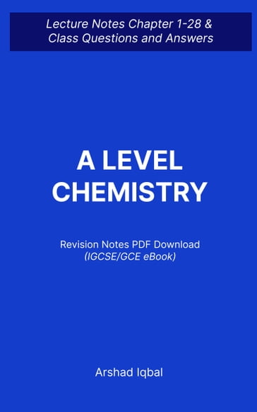 A Level Chemistry Quiz PDF Book   IGCSE GCE Chemistry Quiz Questions and Answers PDF - Arshad Iqbal