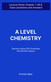 A Level Chemistry Quiz PDF Book IGCSE GCE Chemistry Quiz Questions and Answers PDF