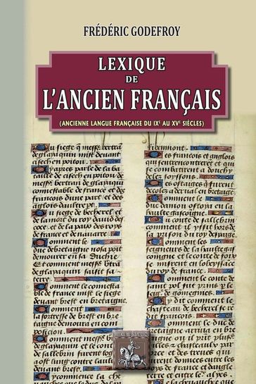 Lexique de l'ancien français - Frédéric Godefroy