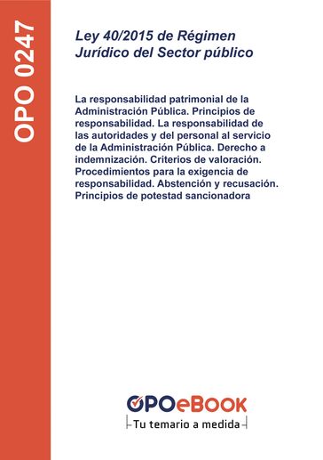 Ley 40/2015 de Régimen Jurídico del Sector Público - Ediciones Rodio