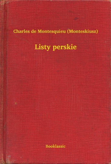 Listy perskie - Charles de Montesquieu