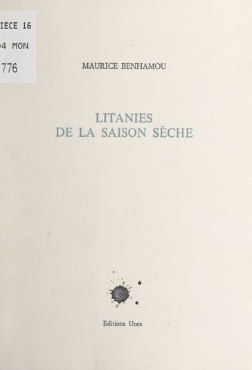 Litanies de la saison sèche - Maurice Benhamou