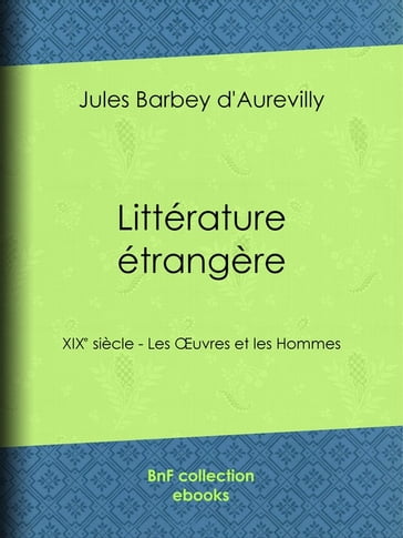Littérature étrangère - Jules Barbey d