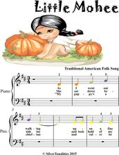 Little Mohee Beginner Piano Sheet Music with Colored Notation