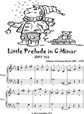 Little Prelude In C Minor Bwv 934 Easiest Piano Sheet Music Tadpole Edition
