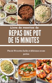 Livre de recettes de repas ONE POT de 15 minutes