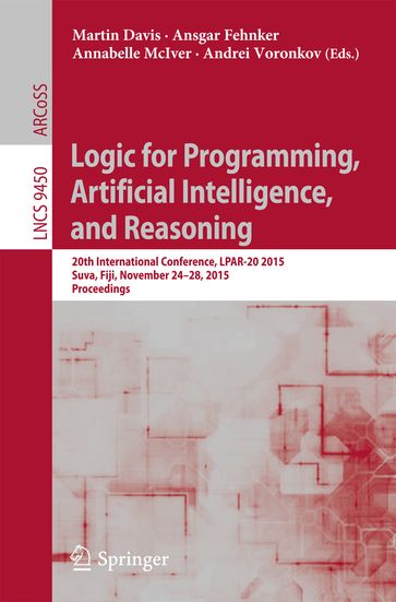 Logic for Programming, Artificial Intelligence, and Reasoning