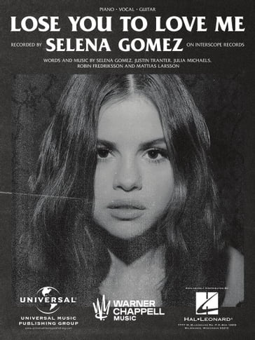Lose You to Love Me (Sheet Music) - Selena Gomez