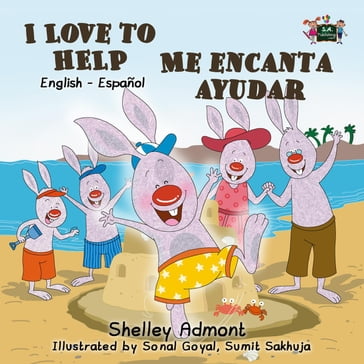 I Love to Help Me encanta ayudar (Spanish Children's Book) - KidKiddos Books - Shelley Admont