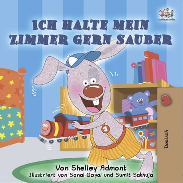 I Love to Keep My Room Clean (German Only) - Admont Shelley - KidKiddos Books