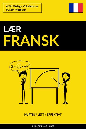 Lær Fransk: Hurtig / Lett / Effektivt: 2000 Viktige Vokabularer - Pinhok Languages