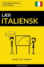 Lær Italiensk: Hurtig / Lett / Effektivt: 2000 Viktige Vokabularer