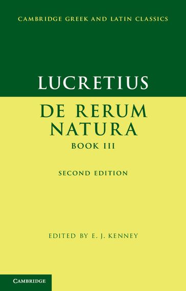 Lucretius: De Rerum NaturaBook III - Lucretius