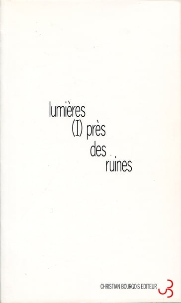 Lumières - Jean-Christophe Bailly