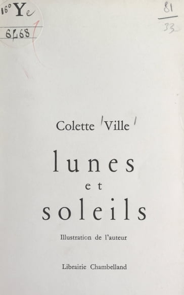 Lunes et soleils - Colette Ville