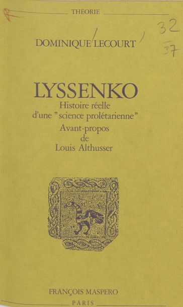 Lyssenko - Dominique Lecourt