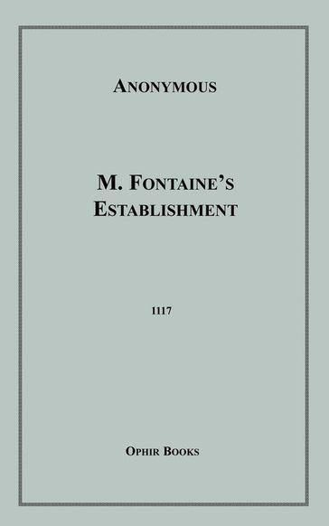 M. Fontaine's Establishment - Anon Anonymous