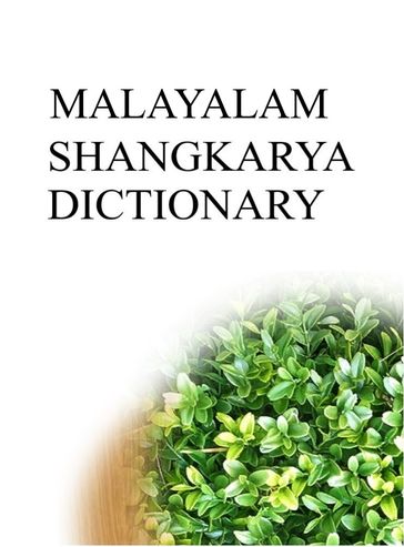 MALAYALAM SHANGKARYA DICTIONARY - Remem Maat