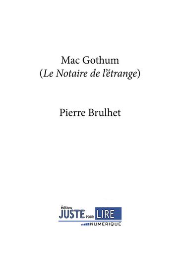 MacGothum - Pierre Brulhet