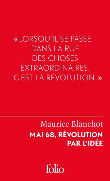 Mai 68, révolution par l'idée - Jean-François Hamel - Maurice Blanchot - Éric Hoppenot