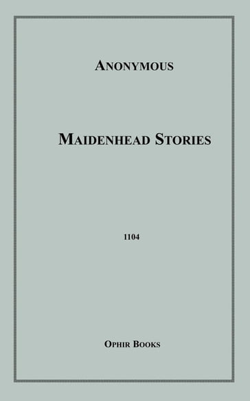 Maidenhead Stories - Anon Anonymous