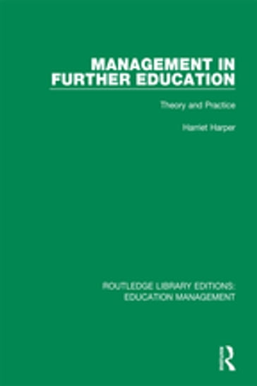 Management in Further Education - Harriet Harper