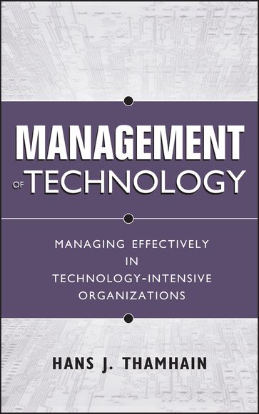 Management of Technology - Hans J. Thamhain