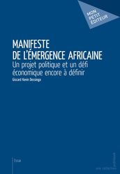 Manifeste de l émergence africaine