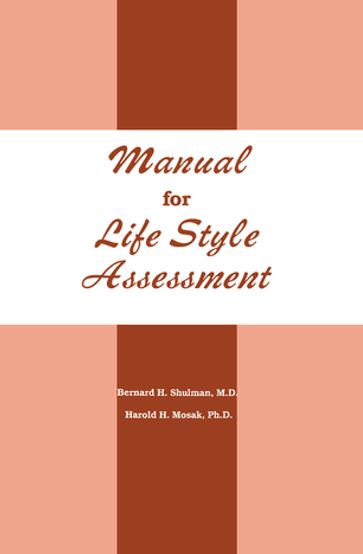 Manual For Life Style Assessment - Bernard H. Shulman - Harold H. Mosak