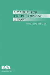 A Manual for the Performance Library