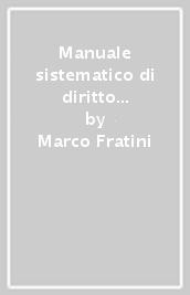 Manuale sistematico di diritto amministrativo