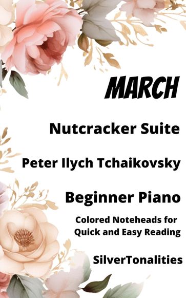 March Nutcracker Suite Beginner Sheet Music with Colored Notation - Pyotr Il