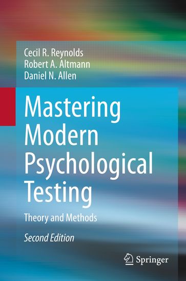 Mastering Modern Psychological Testing - Cecil R. Reynolds - Robert A. Altmann - Daniel N. Allen