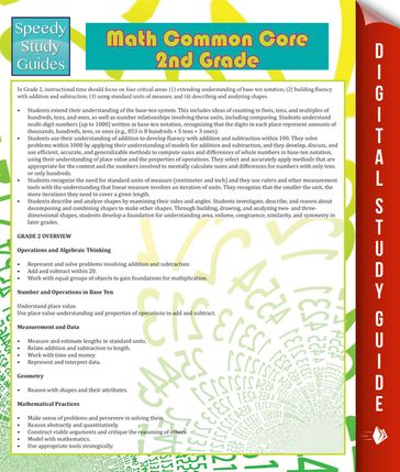 Math Common Core 2nd Grade (Speedy Study Guide) - Speedy Publishing