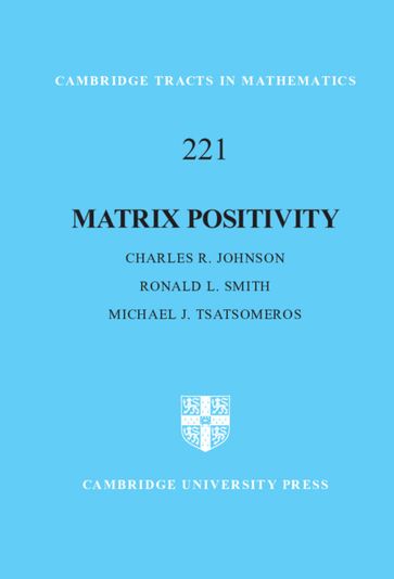 Matrix Positivity - Charles R. Johnson - Michael J. Tsatsomeros - Ronald L. Smith