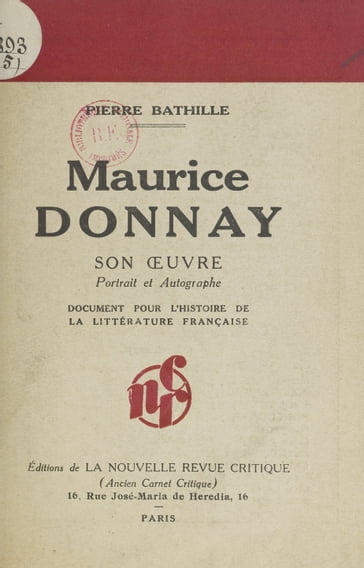 Maurice Donnay - Pierre Bathille
