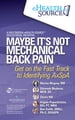 Maybe It s NOT Mechanical Back Pain