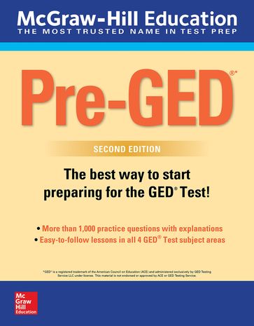 McGraw-Hill Education Pre-GED with Downloadable Tests, Second Edition - McGraw Hill