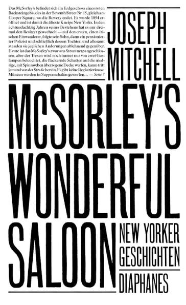 McSorley's Wonderful Saloon - Joseph Mitchell