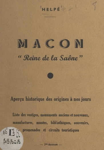 Mâcon, reine de la Saône - Helpé