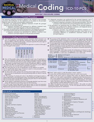 Medical Coding ICD-10-PCS - Shelley C Safian
