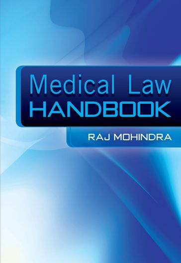 Medical Law Handbook - Raj Mohindra - Alison Davies